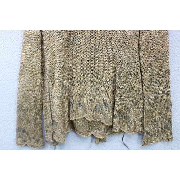 Double U Open Knit Tank and Cardigan-Size Medium-Gold Sparkle-Rare - Picture 11 of 16